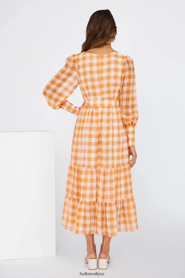 Hello Molly Time Of Fairytales Midi Dress Orange PBN8865391 Clothing