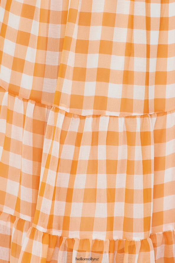 Hello Molly Time Of Fairytales Midi Dress Orange PBN8865391 Clothing