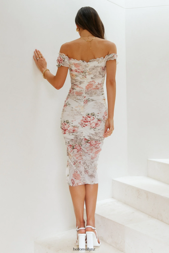 Hello Molly Together Always Midi Dress Floral PBN8864521 Clothing