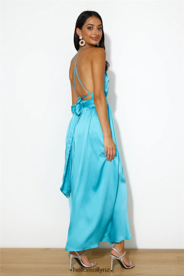 Hello Molly Tropical Times Midi Dress Aqua PBN8863095 Clothing