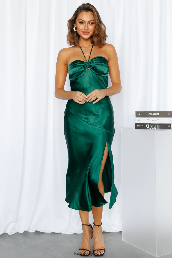 Hello Molly True Savage Midi Dress Forest Green PBN8864016 Clothing