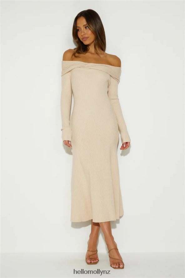 Hello Molly Unfolding Adventure Midi Dress Beige PBN8865097 Clothing