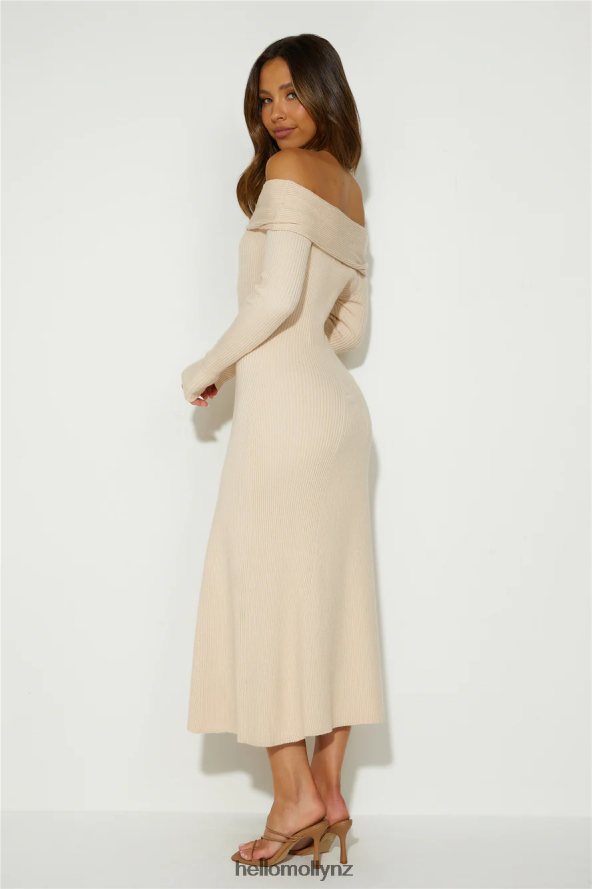 Hello Molly Unfolding Adventure Midi Dress Beige PBN8865097 Clothing