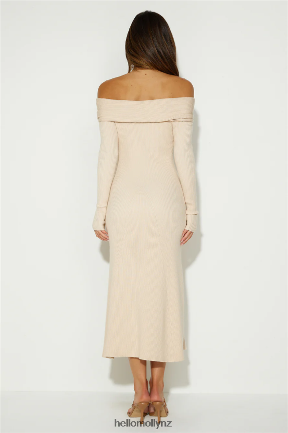 Hello Molly Unfolding Adventure Midi Dress Beige PBN8865097 Clothing