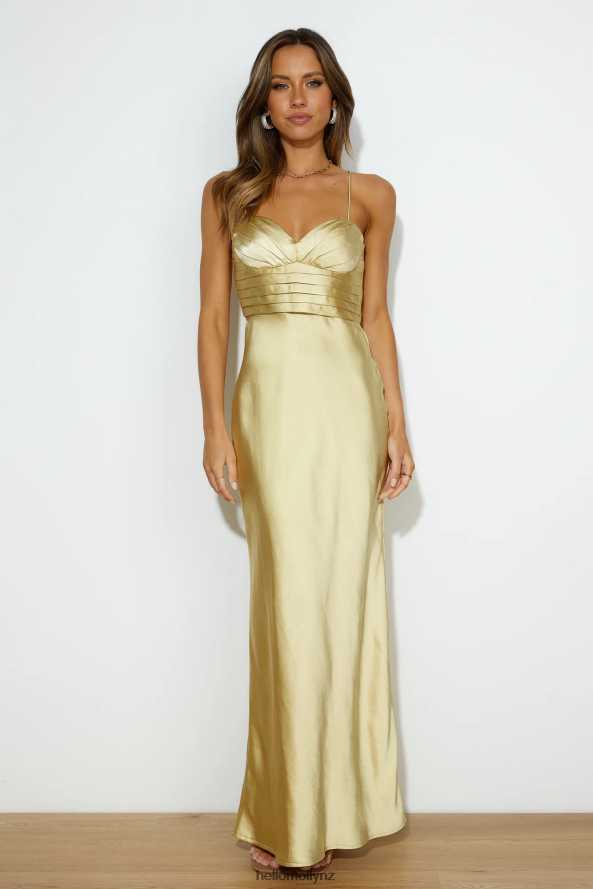 Hello Molly Wedding Dream Midi Dress Gold PBN8864716 Clothing