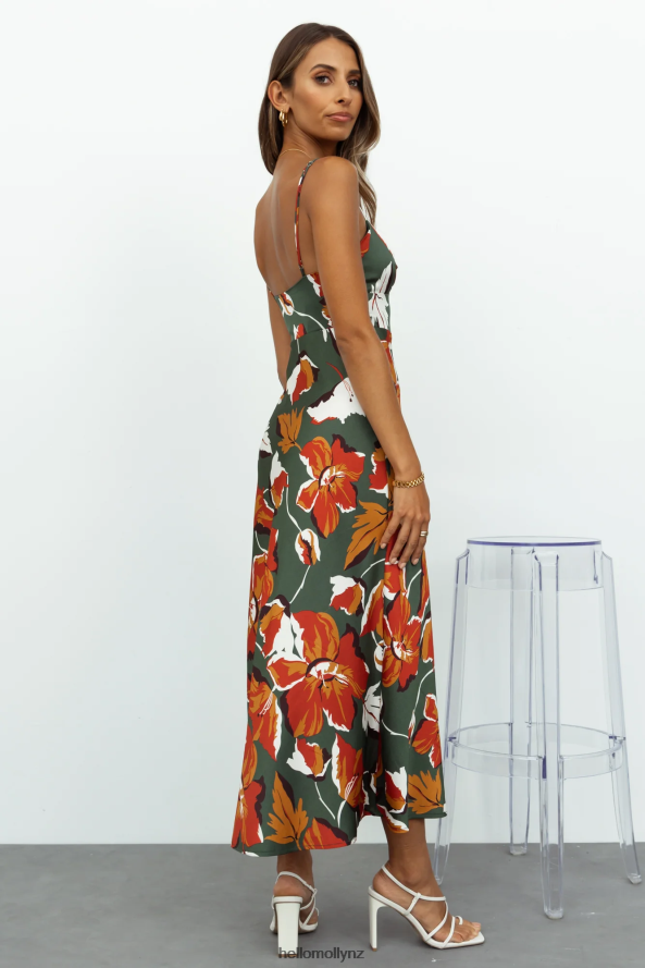 Hello Molly You Are My World Midi Dress Green PBN8863852 Clothing