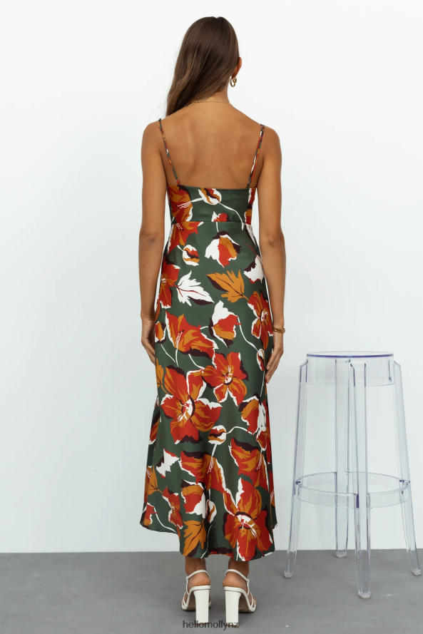 Hello Molly You Are My World Midi Dress Green PBN8863852 Clothing