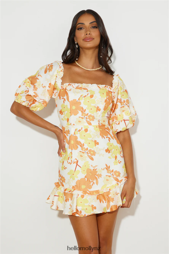 Hello Molly Brunching Mood Mini Dress Orange PBN8862057 Clothing