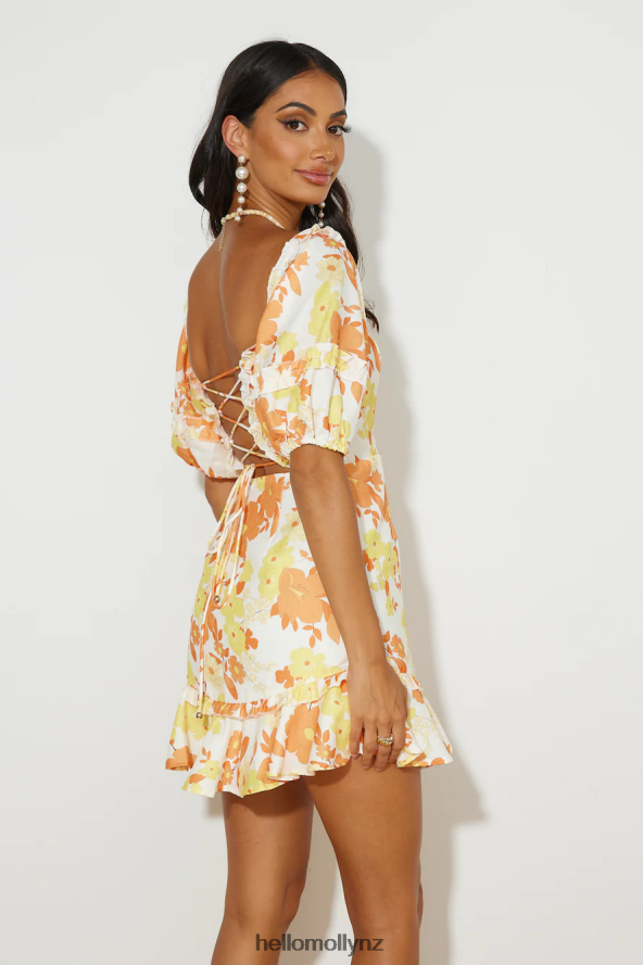 Hello Molly Brunching Mood Mini Dress Orange PBN8862057 Clothing