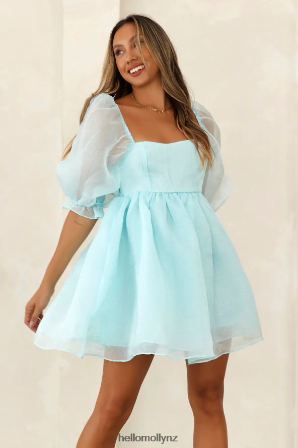 Hello Molly Castle On The Hill Mini Dress Blue PBN8862590 Clothing