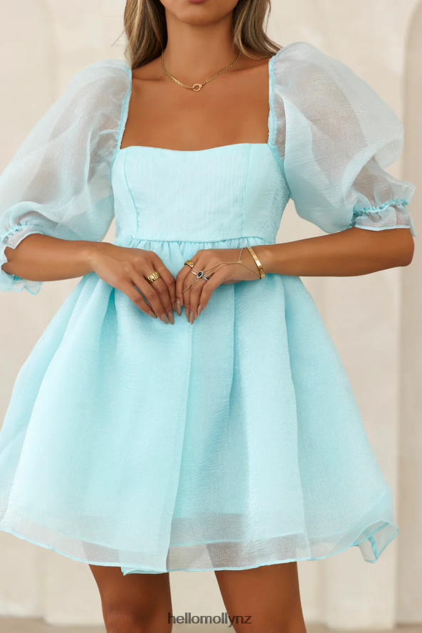 Hello Molly Castle On The Hill Mini Dress Blue PBN8862590 Clothing