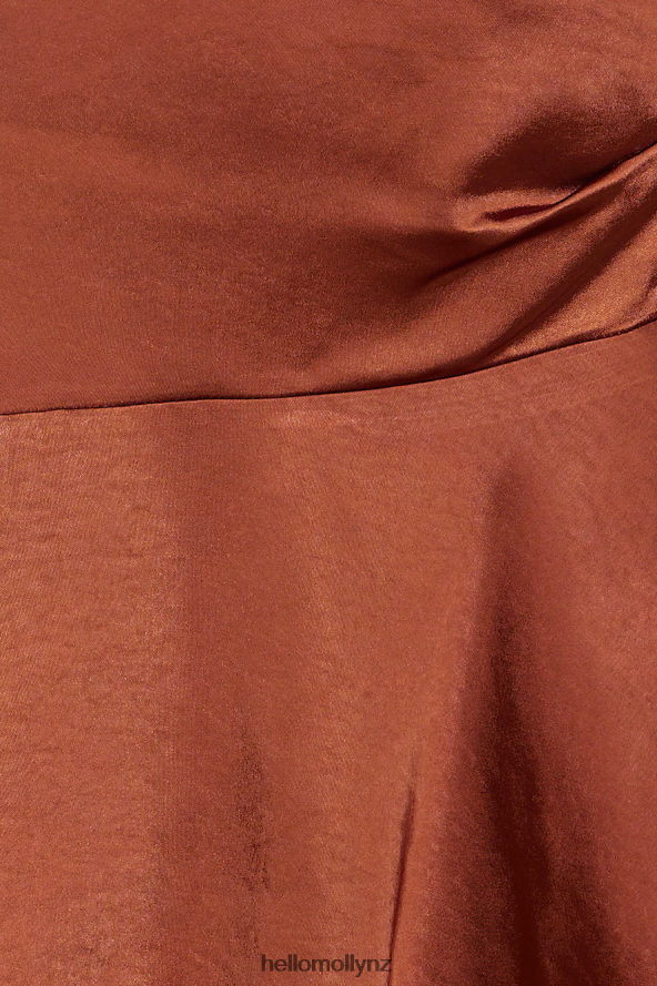 Hello Molly Caught My Attention Mini Dress Brown PBN8862078 Clothing