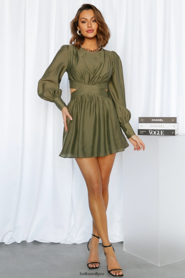 Hello Molly Claudia Dress Olive PBN886733 Clothing