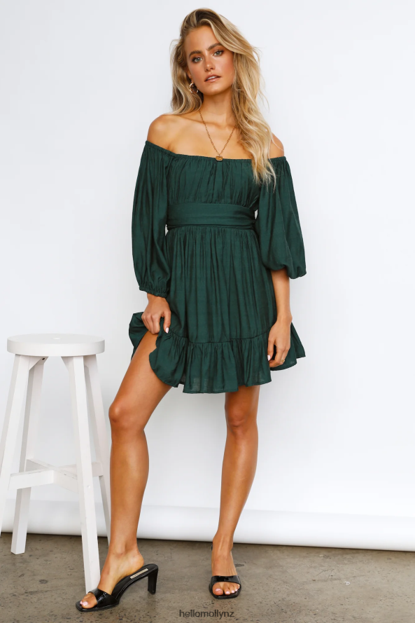 Hello Molly Composed Moment Dress Forest Green PBN886915 Clothing