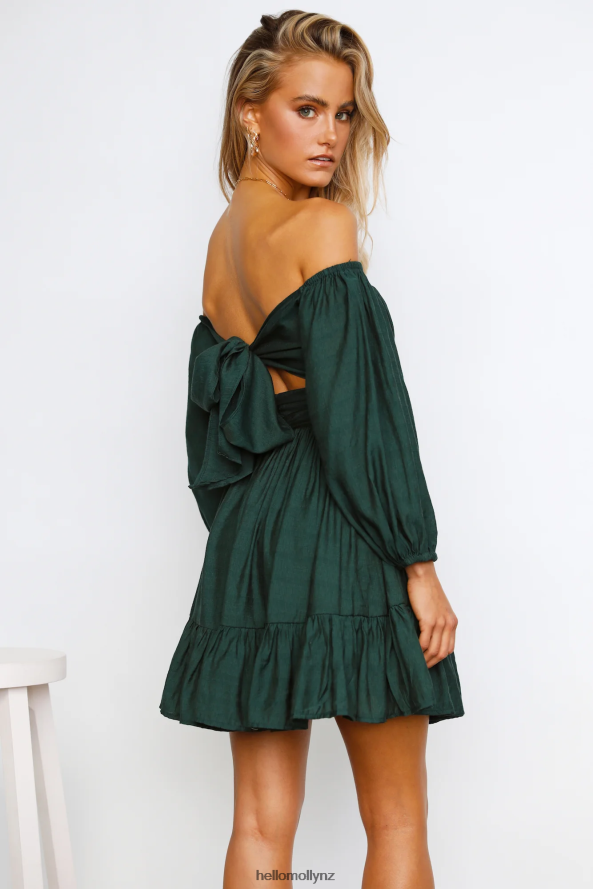 Hello Molly Composed Moment Dress Forest Green PBN886915 Clothing