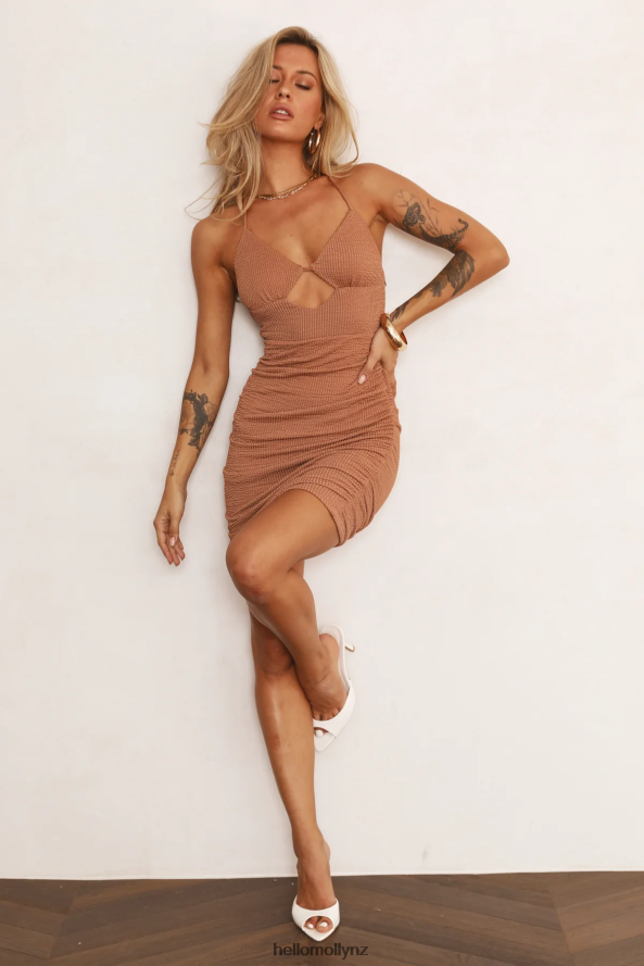 Hello Molly Desert Sights Dress Brown PBN8861833 Clothing