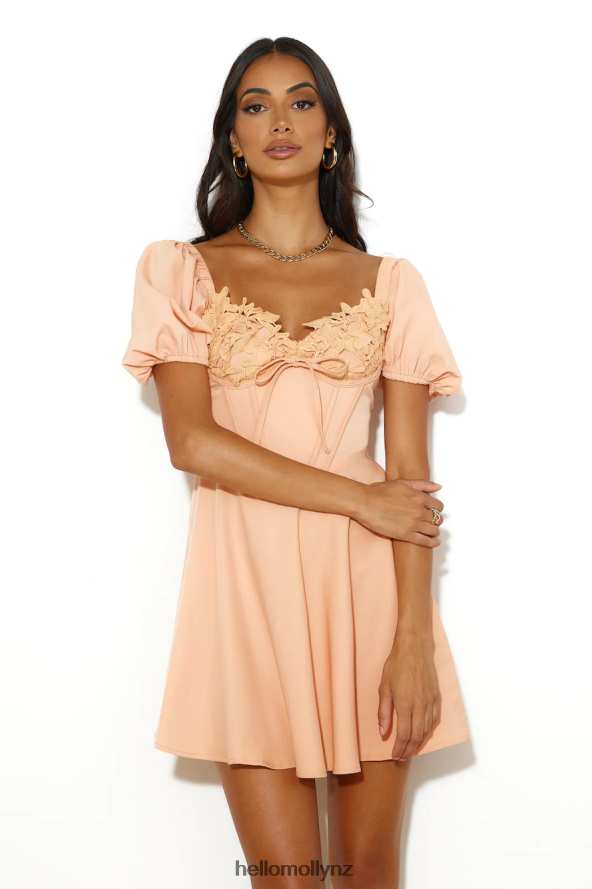 Hello Molly Feeling Fun Mini Dress Orange PBN8863164 Clothing