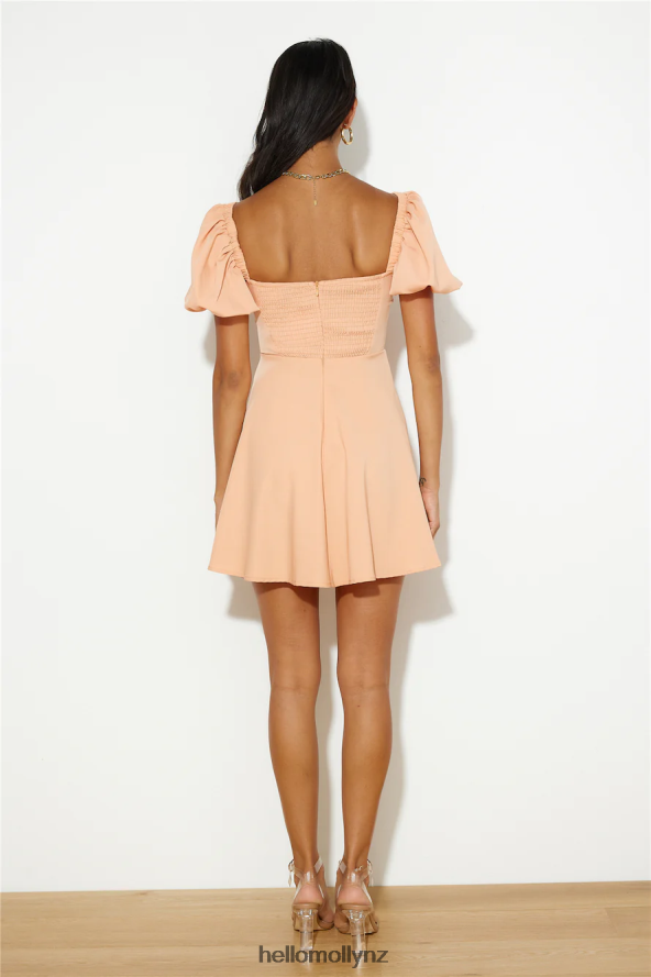 Hello Molly Feeling Fun Mini Dress Orange PBN8863164 Clothing