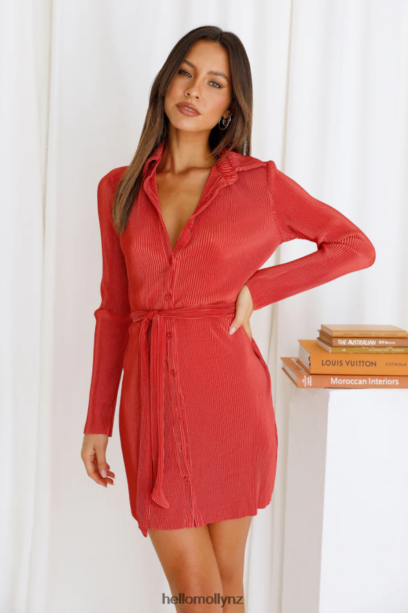 Hello Molly Freshest Set Dress Coral PBN8861562 Clothing