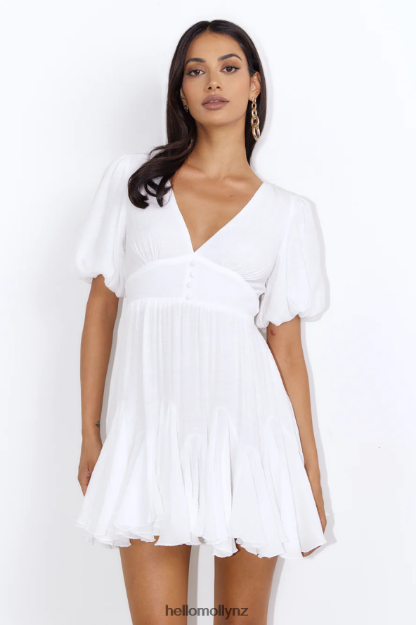 Hello Molly Getaway Love Mini Dress White PBN8862287 Clothing