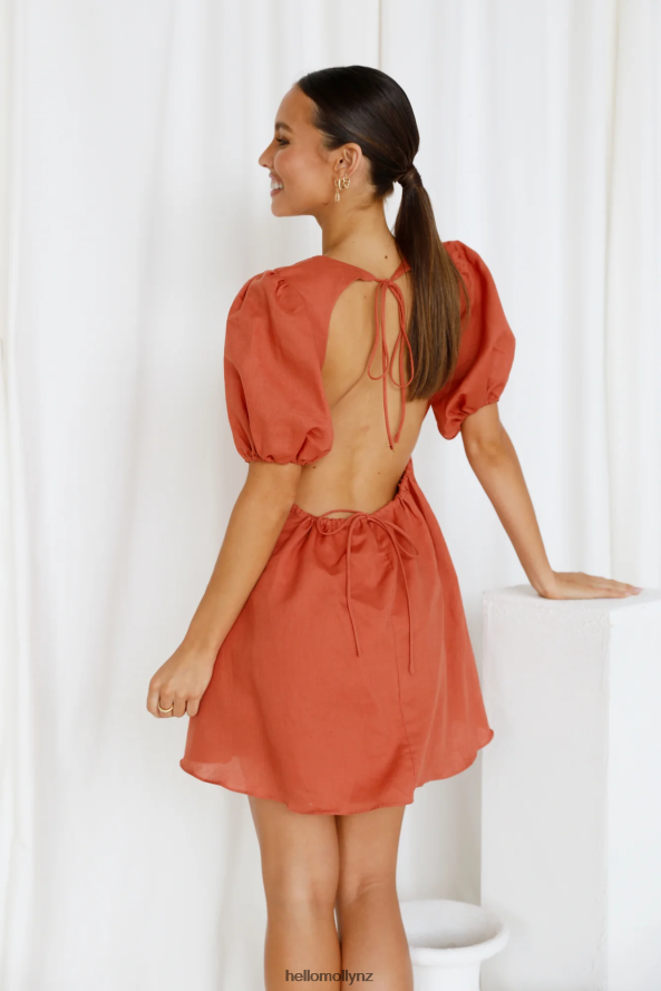 Hello Molly Going Back Dress Rust PBN8862839 Clothing