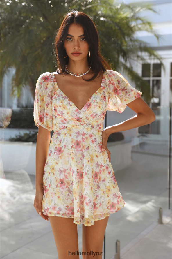 Hello Molly Graceful Hours Dress Yellow PBN886768 Clothing