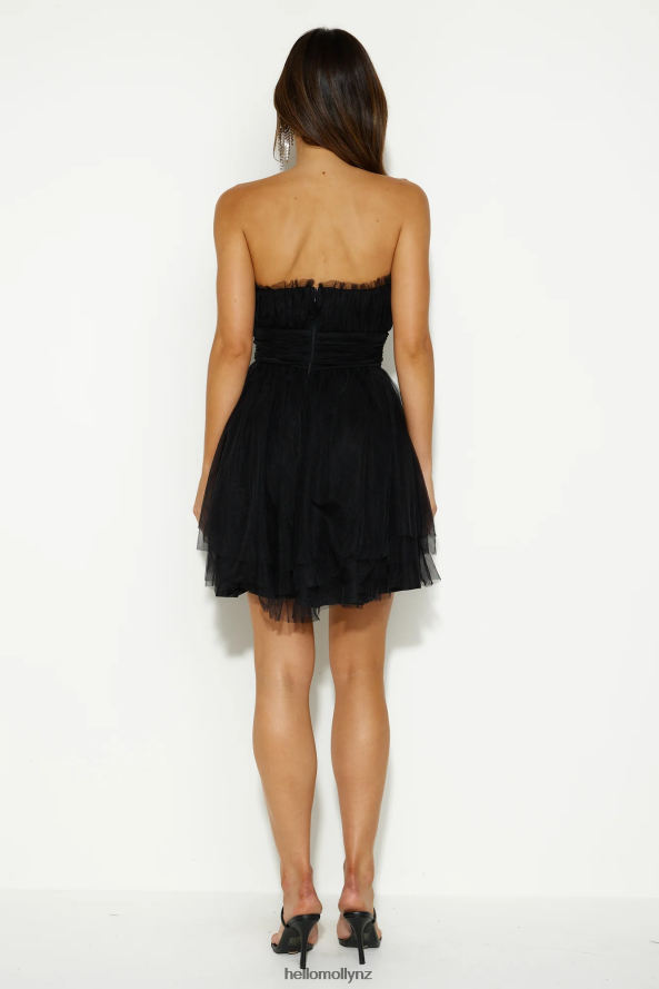 Hello Molly Hollywood Lights Tulle Mini Dress Black PBN8862147 Clothing