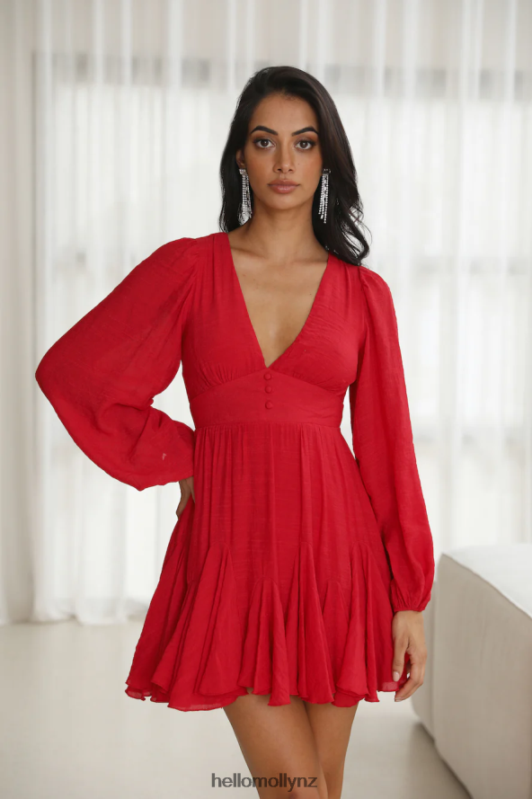 Hello Molly Hymns Of Love Dress Red PBN8861655 Clothing