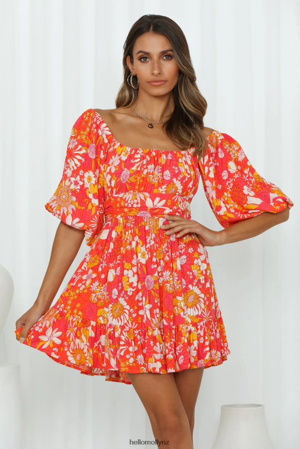 Hello Molly Keep The Joy Dress Orange PBN8861432 Clothing