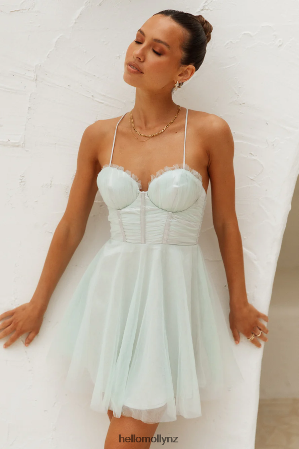 Hello Molly Lighted Touch Dress Pistachio PBN8862443 Clothing