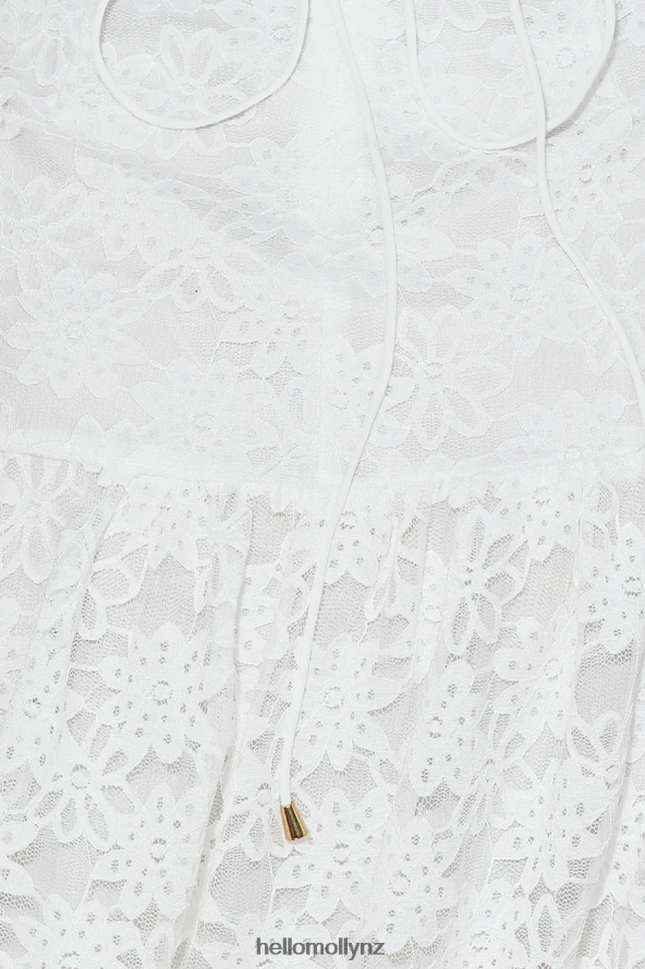 Hello Molly Little Moment Mini Dress White PBN8861362 Clothing