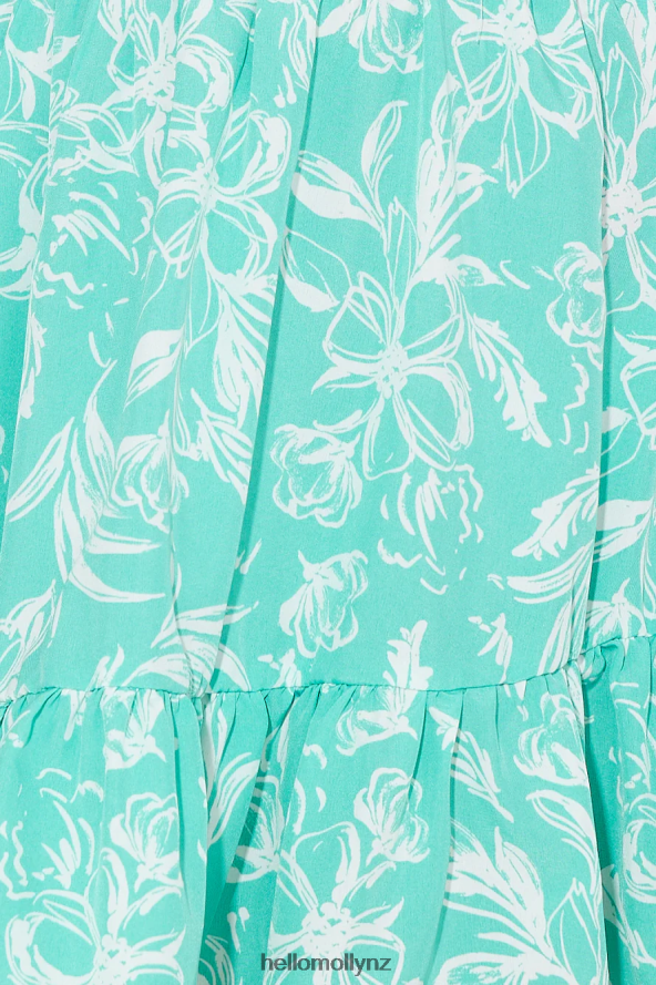 Hello Molly Long Beach Walks Mini Dress Mint PBN8862467 Clothing
