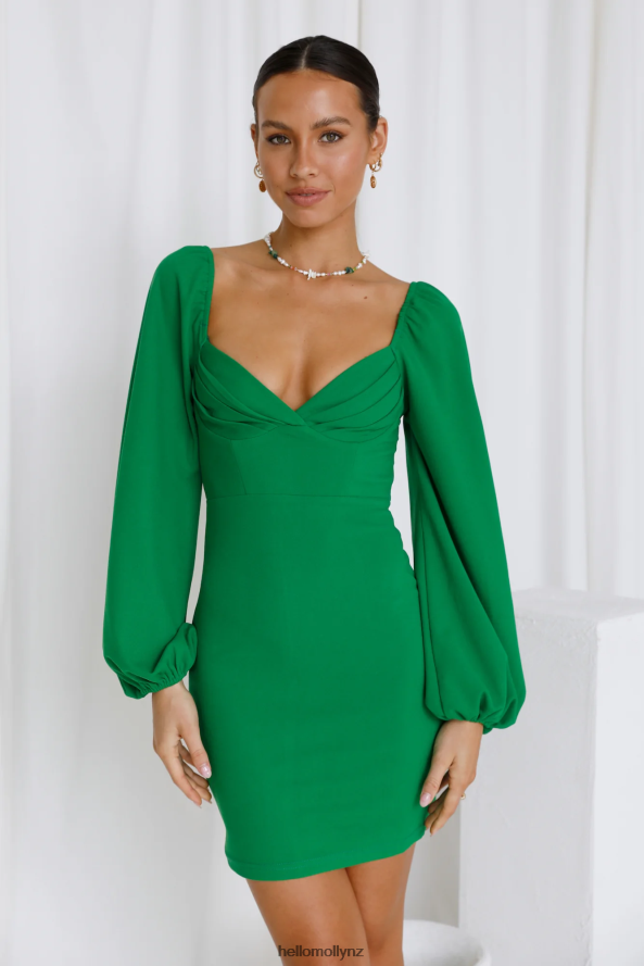 Hello Molly Long Days Dress Green PBN8863894 Clothing