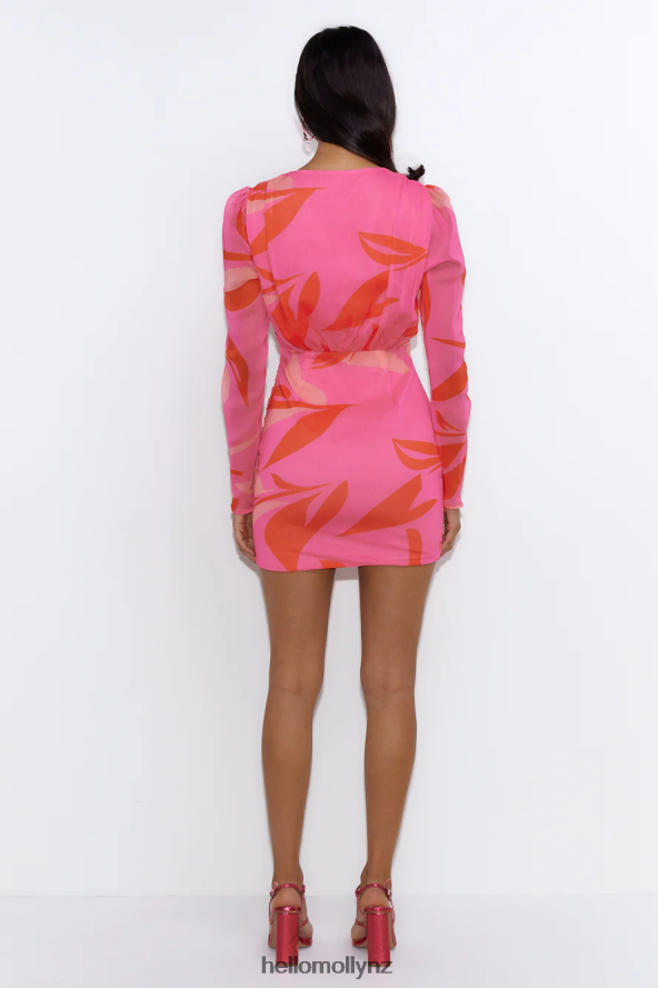 Hello Molly Luxe Boat Party Mini Dress Pink PBN8863224 Clothing