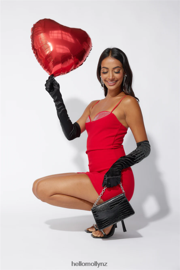 Hello Molly Made To Be Seen Mini Dress Red PBN8863347 Clothing