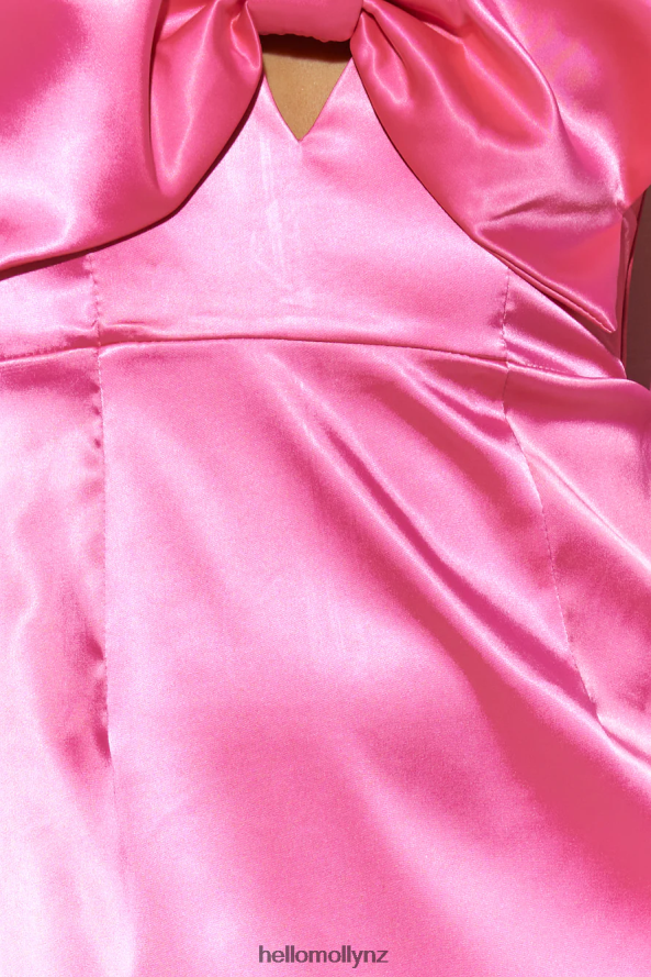 Hello Molly Magical Love Satin Mini Dress Pink PBN8862374 Clothing