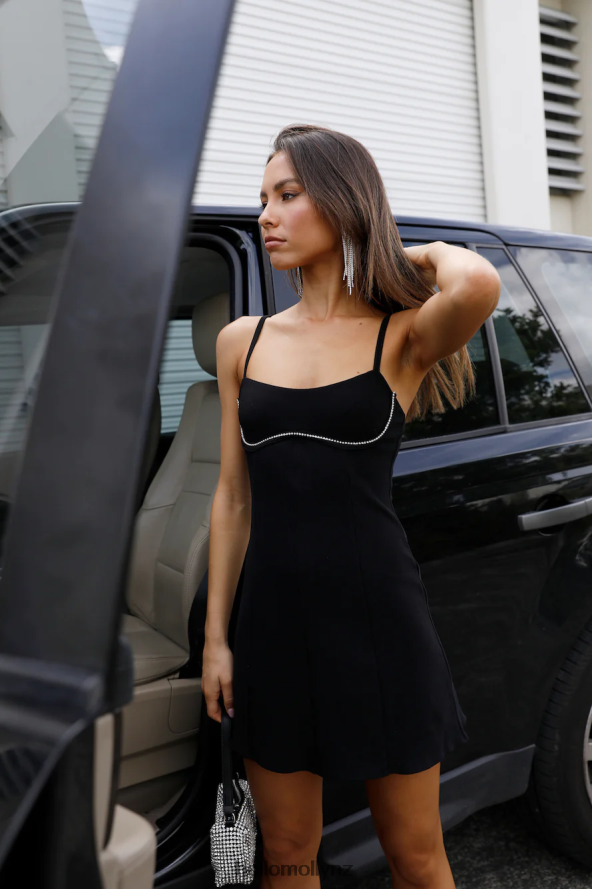 Hello Molly My Bed Of Roses Dress Black PBN886133 Clothing