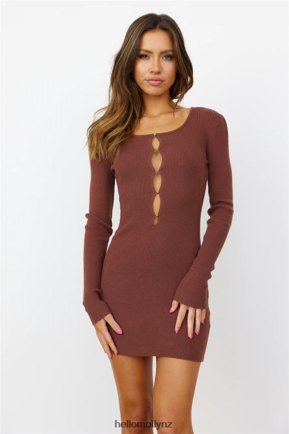 Hello Molly Not My Problem Dress Brown PBN8861901 Clothing