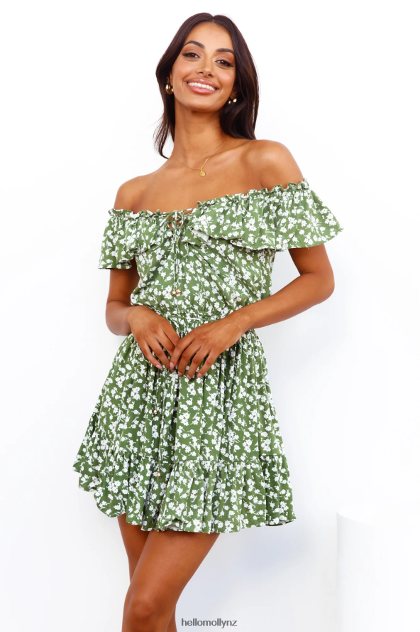 Hello Molly Open Secrets Dress Green PBN8861504 Clothing