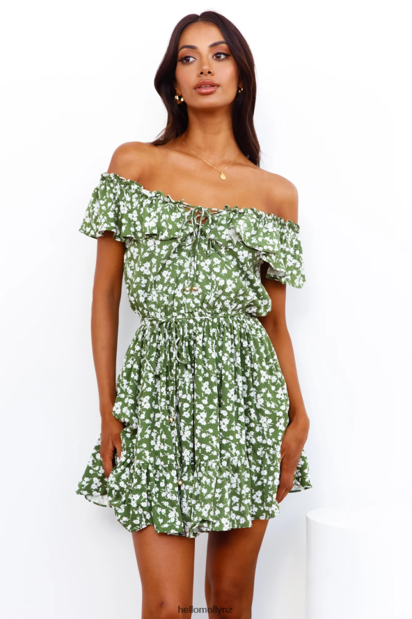 Hello Molly Open Secrets Dress Green PBN8861504 Clothing