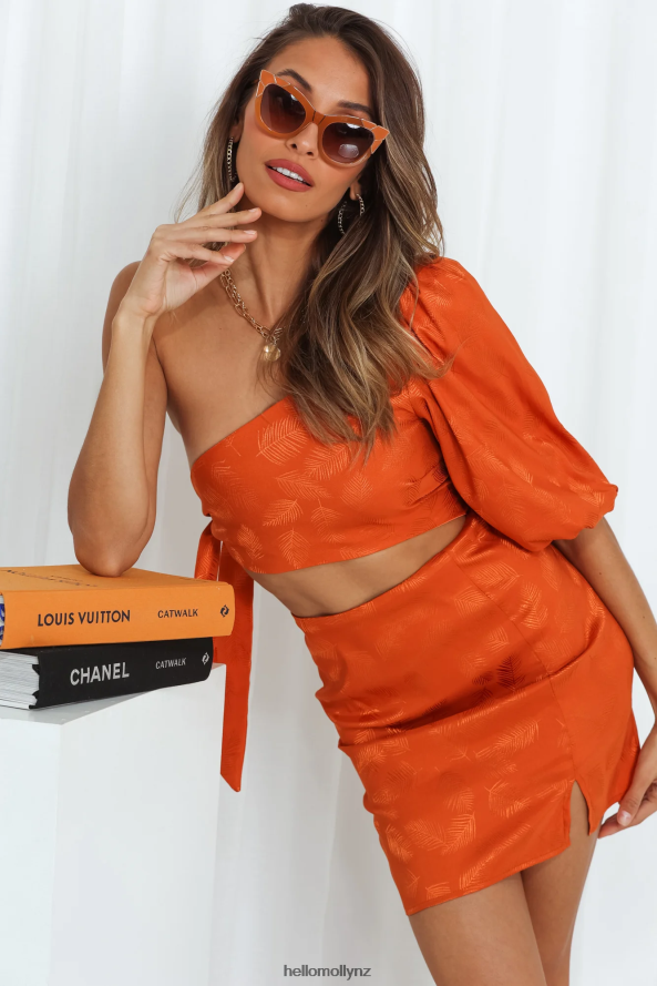 Hello Molly Parts Of Me Dress Burnt Orange PBN8861221 Clothing
