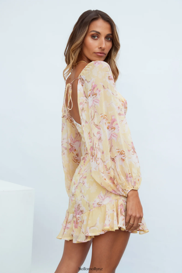 Hello Molly Play Back Dress Yellow PBN8861212 Clothing
