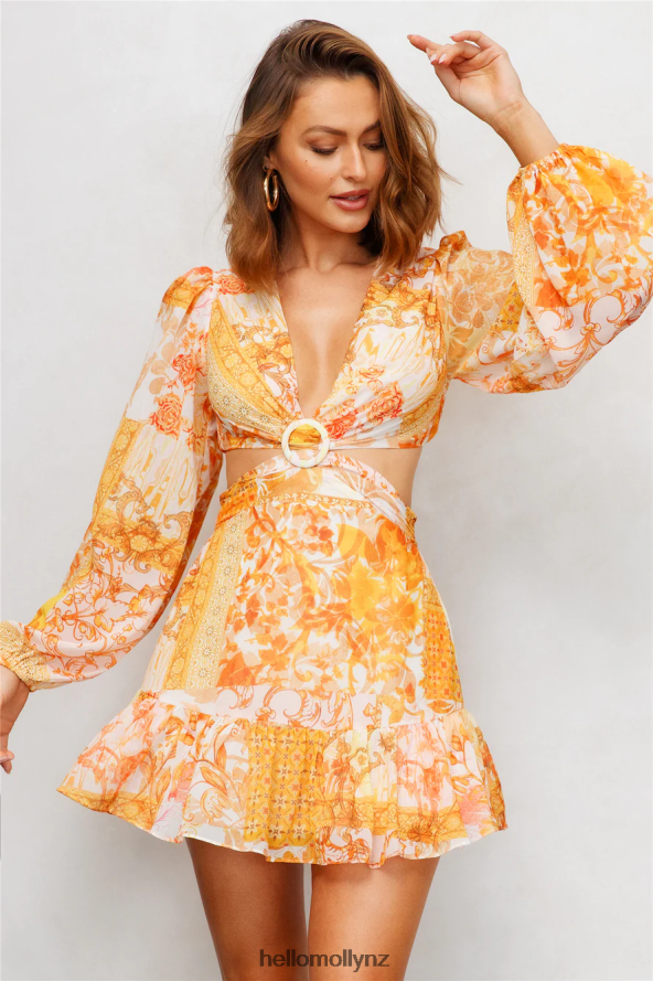 Hello Molly Quartz Soul Dress Yellow PBN8861334 Clothing