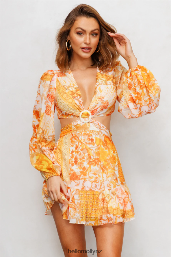 Hello Molly Quartz Soul Dress Yellow PBN8861334 Clothing