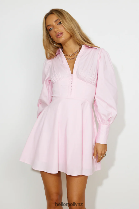 Hello Molly Sensitive Heart Dress Pink PBN8861181 Clothing