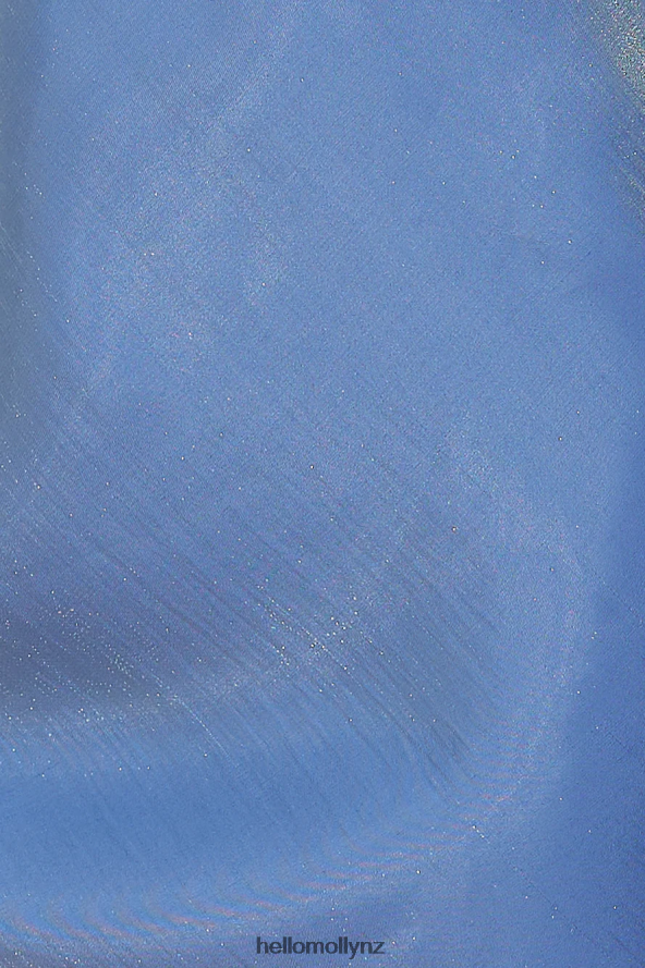 Hello Molly Silk Dreams Satin Mini Dress Blue PBN8862247 Clothing