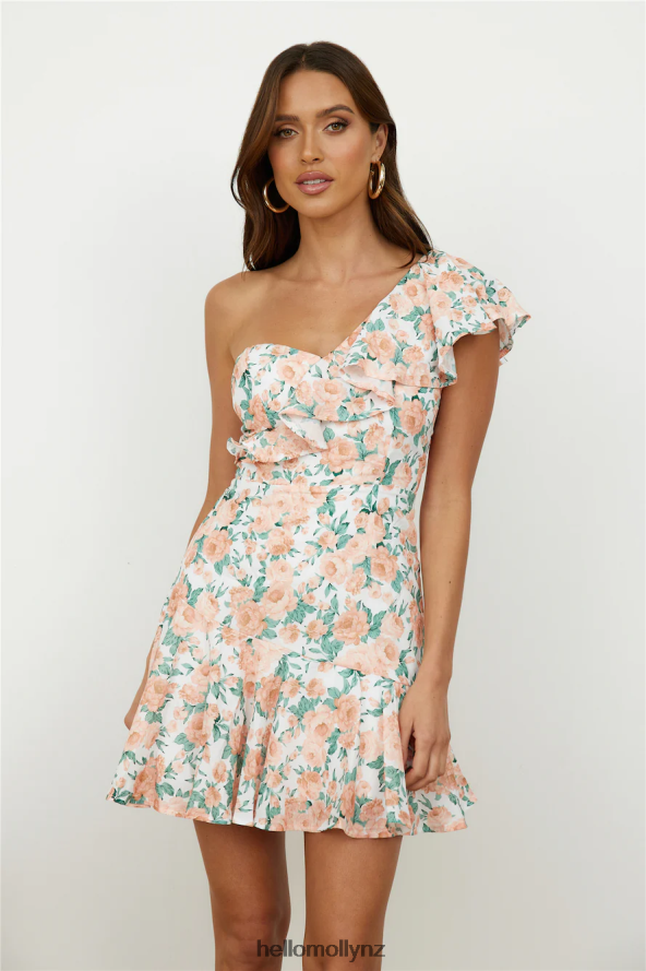 Hello Molly Tangerine Blooms Mini Dress Orange PBN8861612 Clothing