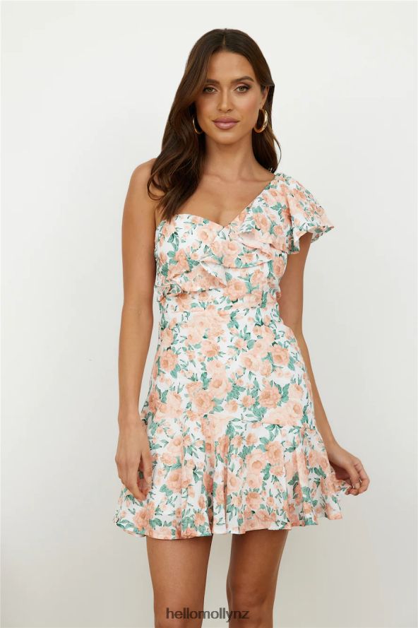 Hello Molly Tangerine Blooms Mini Dress Orange PBN8861612 Clothing