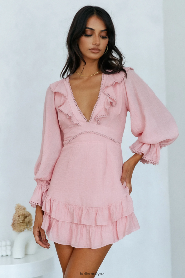 Hello Molly Want To Warn You Dress Pink PBN8861681 Clothing