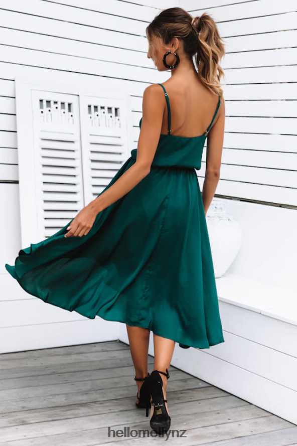 Hello Molly Bayshore Midi Dress Forest Green PBN8867301 Clothing